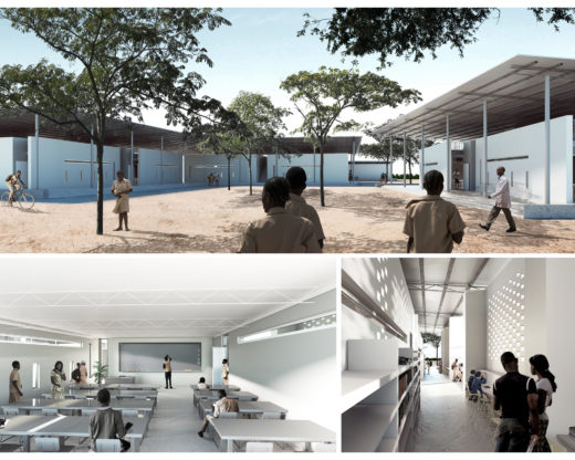 rendering of school in Mozambique
